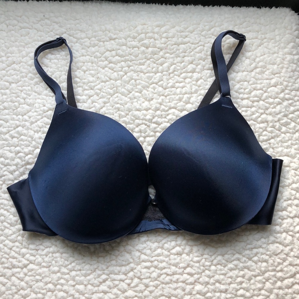 Navy and Black Push-Up Bra
